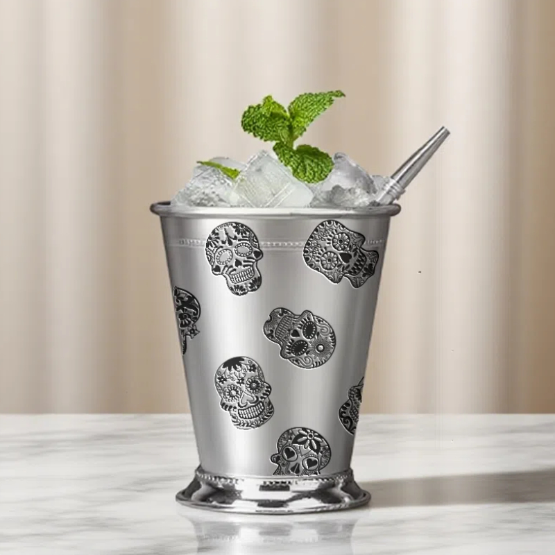 Skull Etched Mint Julep Cup | 400ml