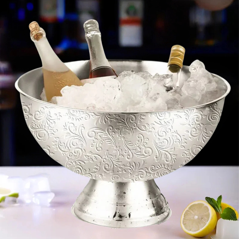 Ornamental Champagne Bucket (Sliver) | 13.5L