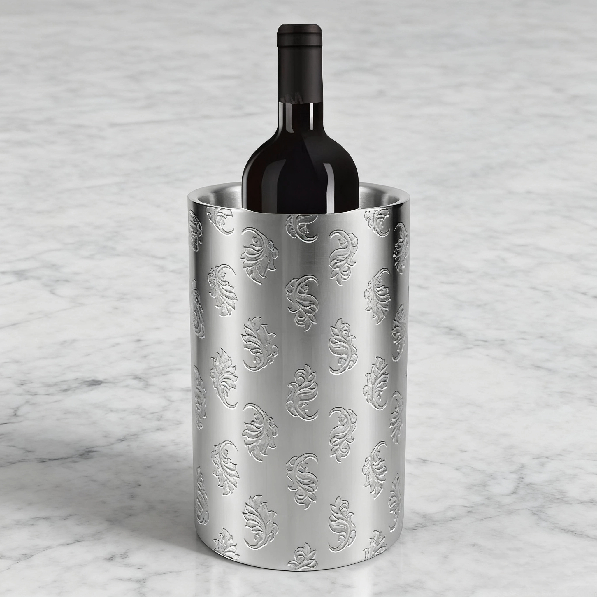 Minimalist Floral Ice Bucket (Sliver) | 1.5L Double Wall