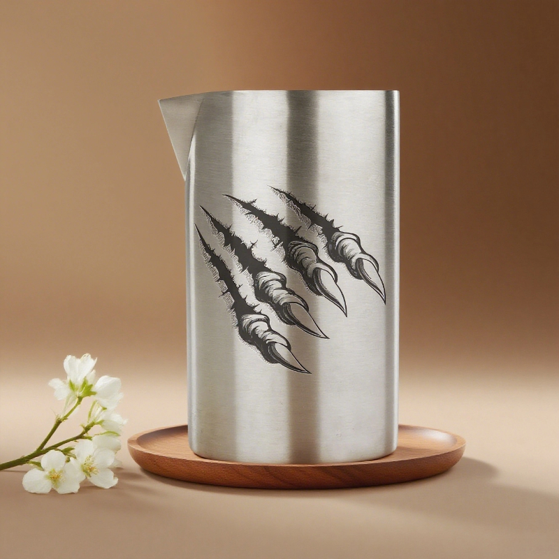 Claw Mark Etched Mixing Tin