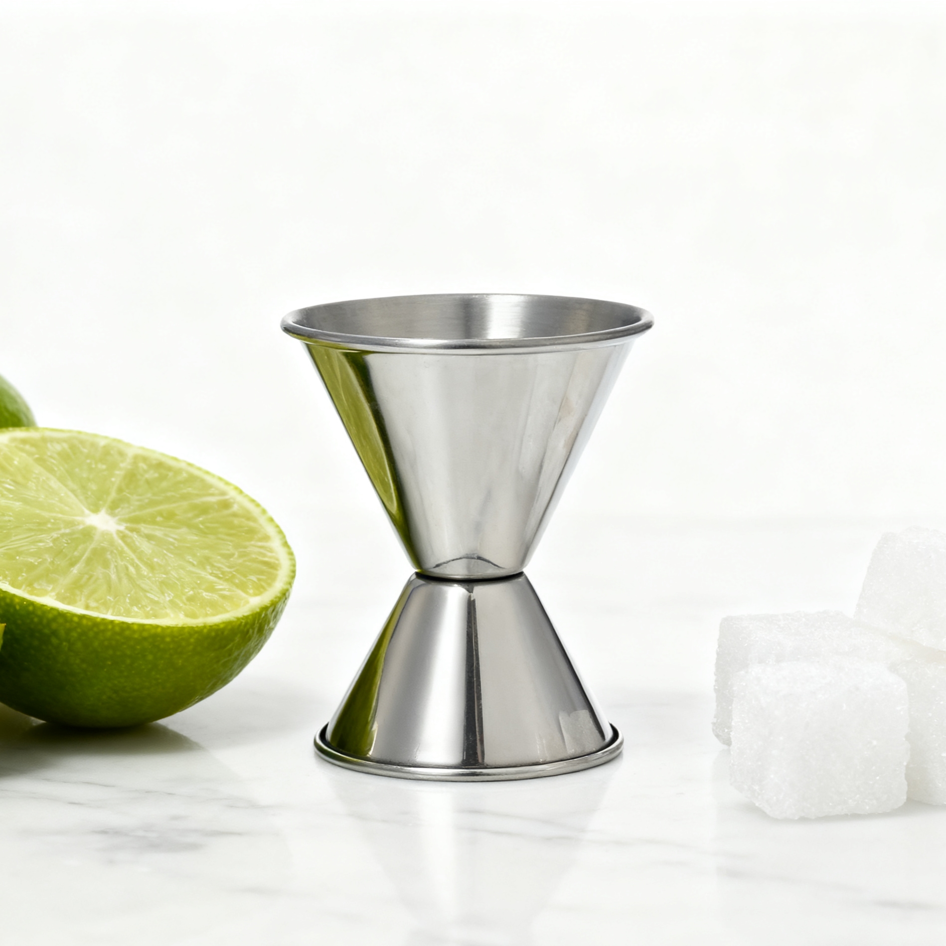 Rolled-Rim Double Sided Jigger | 30ml & 60ml