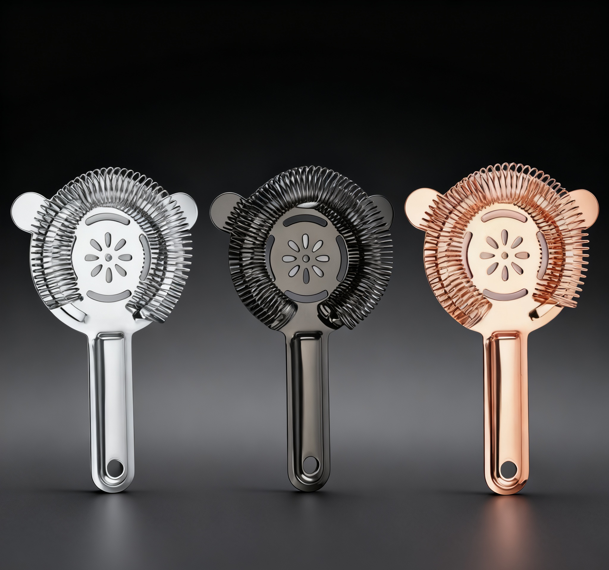 Ornamental Floral Cocktail Strainer