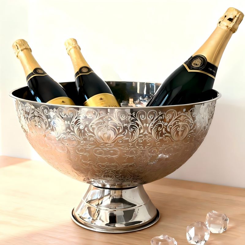 European Floral Champagne Bucket | 13.5L