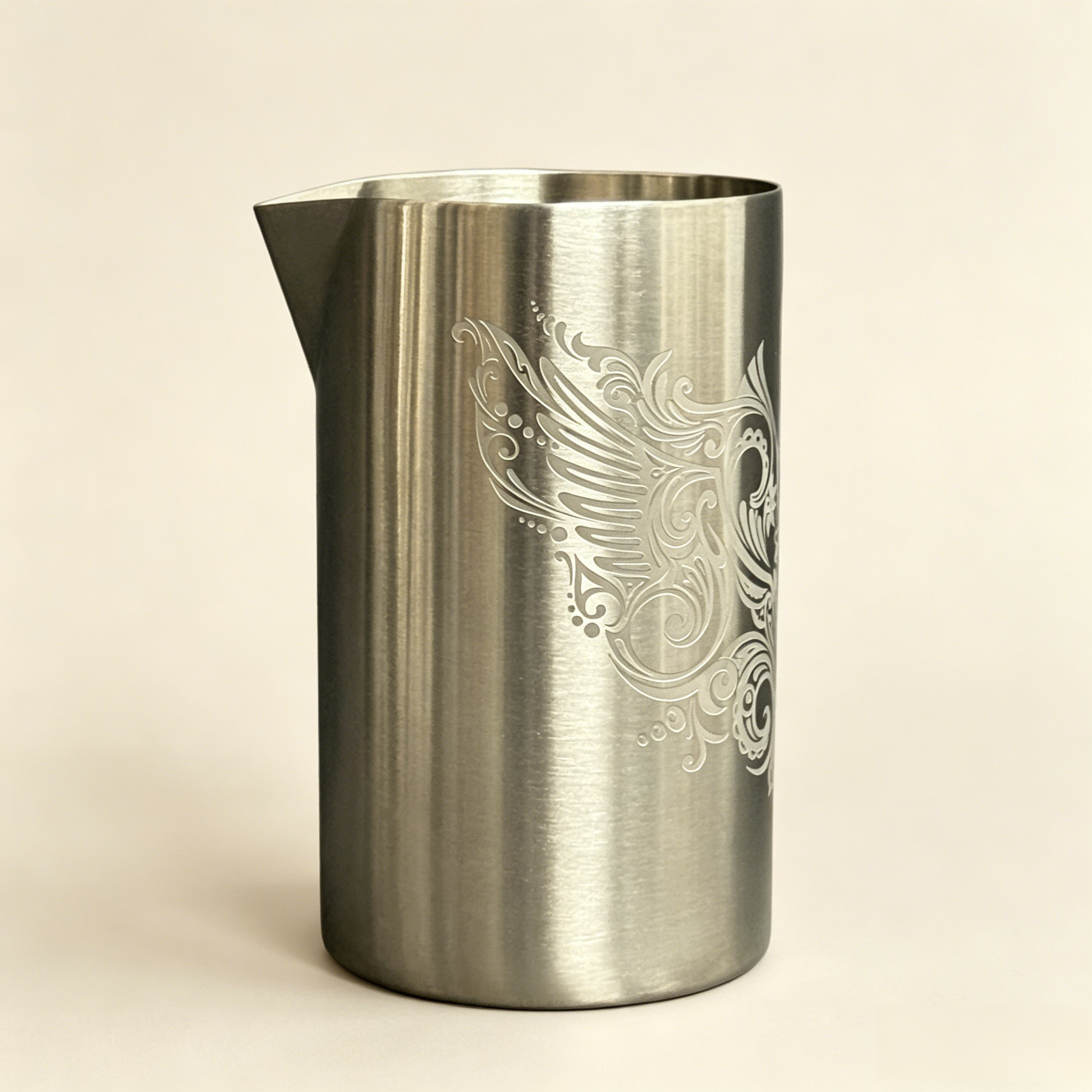 Wings-Pattern Etched Mixing Tin