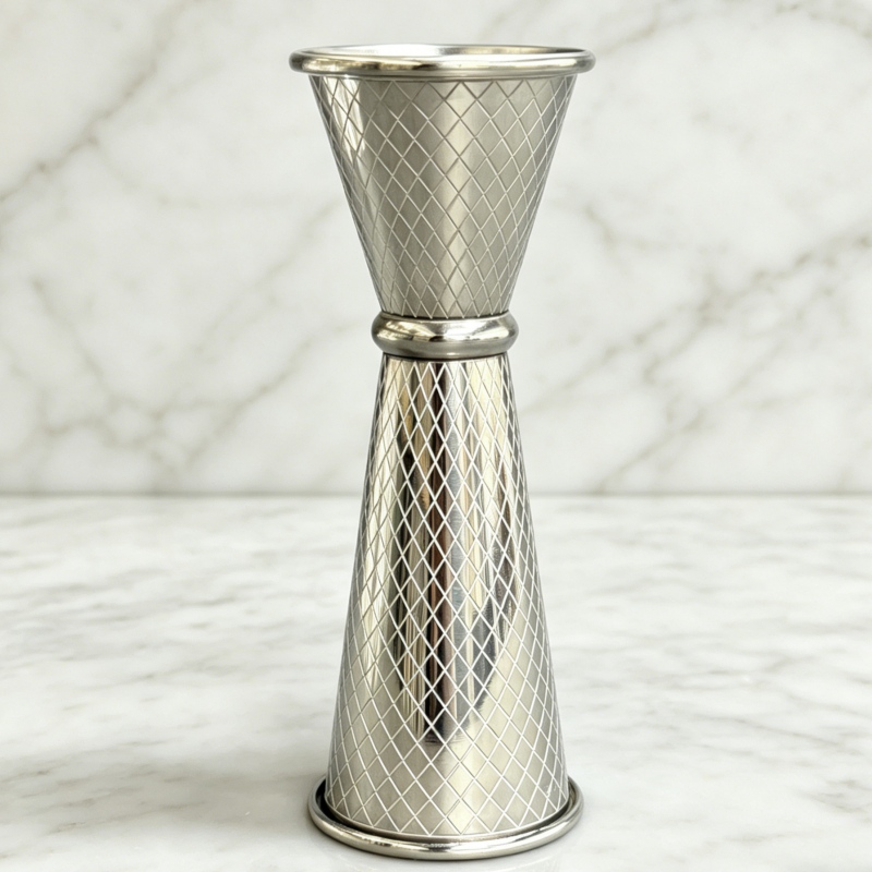 Mesh pattern etched Jigger  | 1oz & 2oz