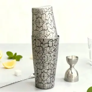 The Vintage Cracked-Ice Boston Shaker Set