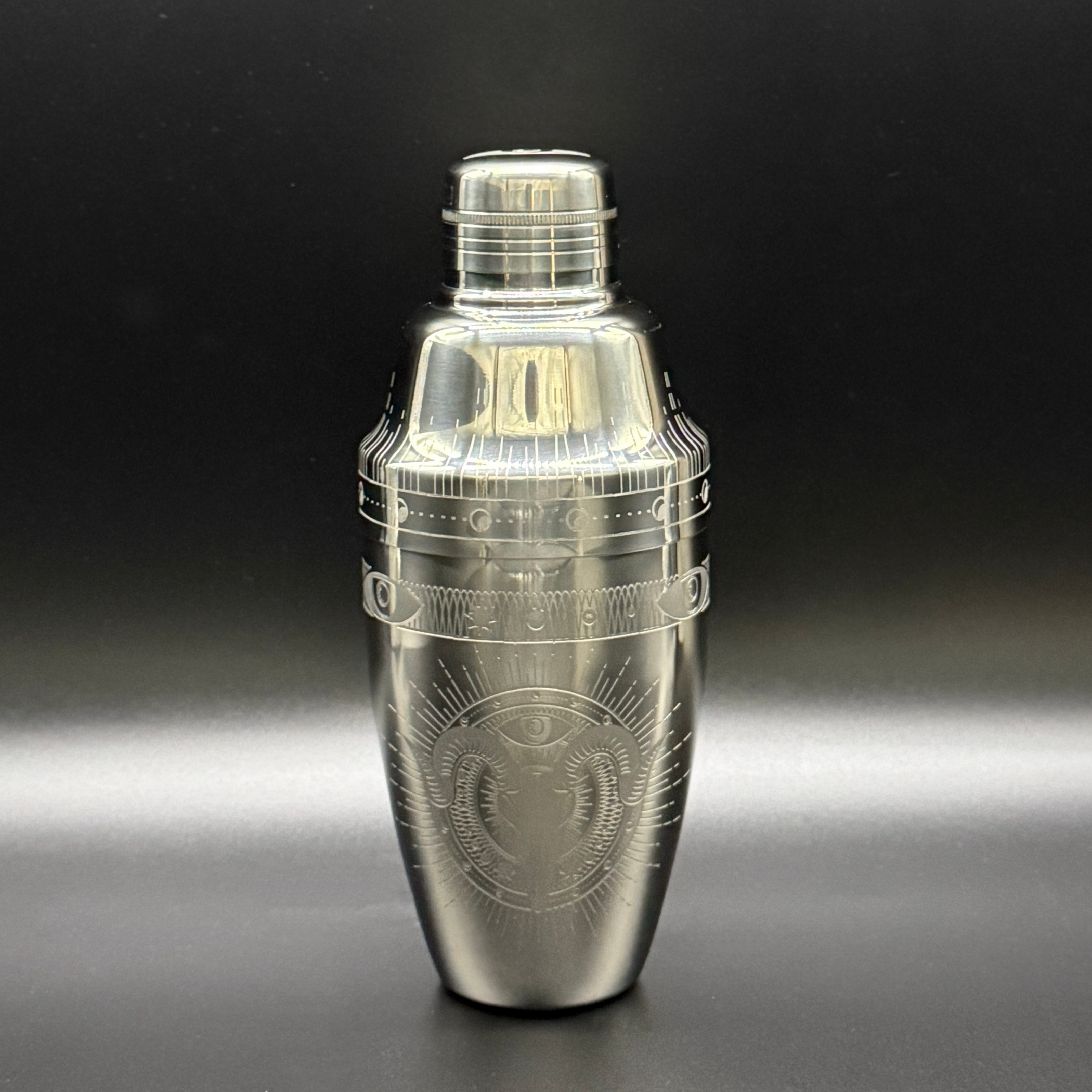 Exclusive cosmic starry etched 3-Piece cobbler shaker