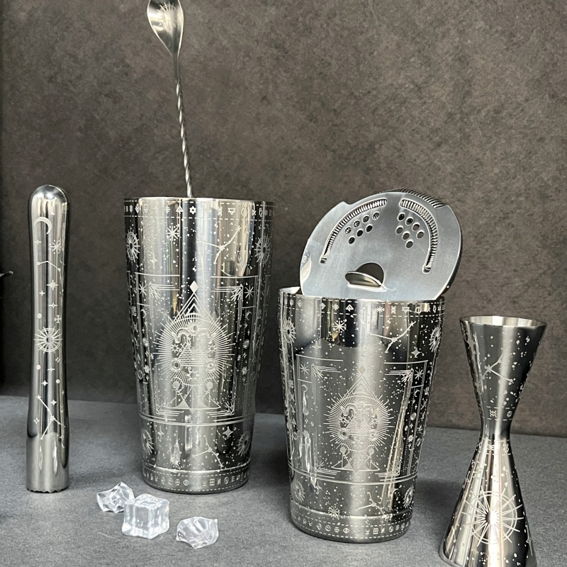 Cosmic Etched Bartender Kit (5-Piece)